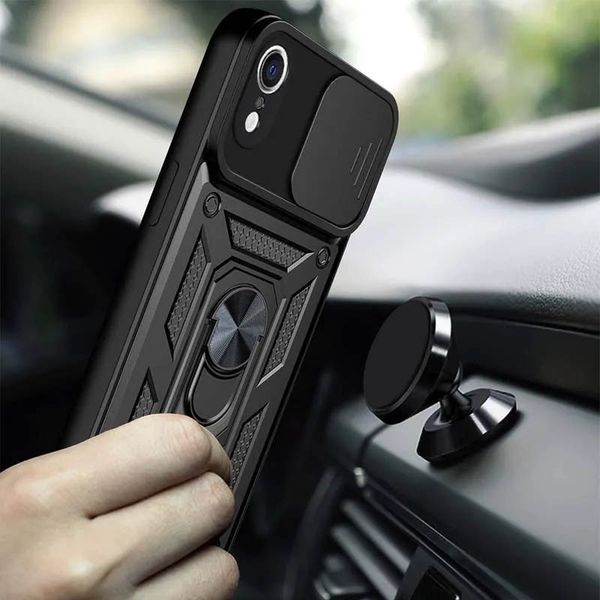 Ударопрочный чехол Camshield Serge Ring для Apple iPhone XR (6.1") Black 208-05564 фото