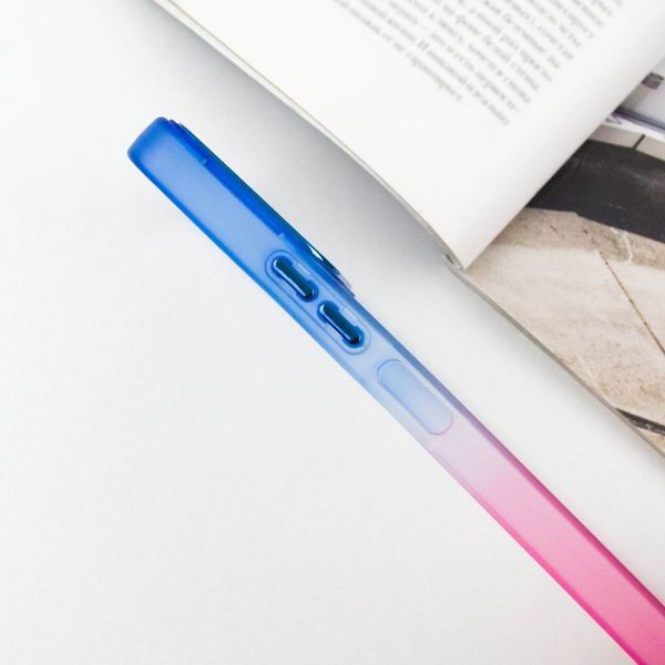 Чехол TPU+PC Fresh sip series для Xiaomi Redmi 12 Розовый / Синий 777-06613 фото