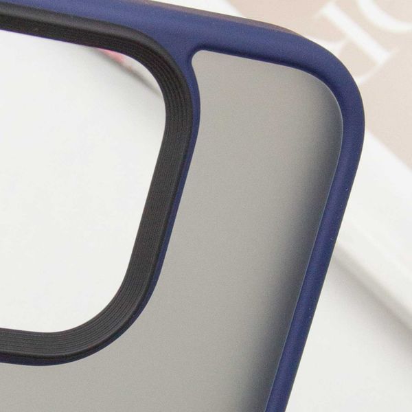 TPU+PC чехол Metal Buttons для Apple iPhone 16 Pro Max (6.9") Синий 777-08239 фото