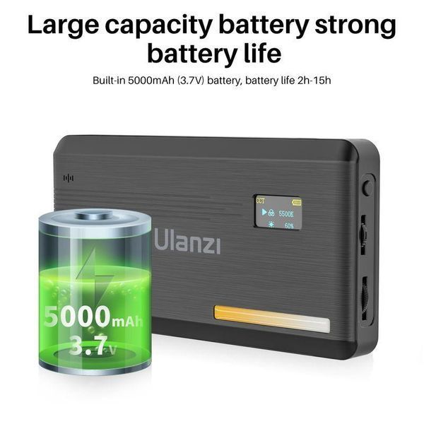 Відеосвітло Ulanzi VL200 Bi-color Led Light 8W Black (2481 VL200) 2481 фото