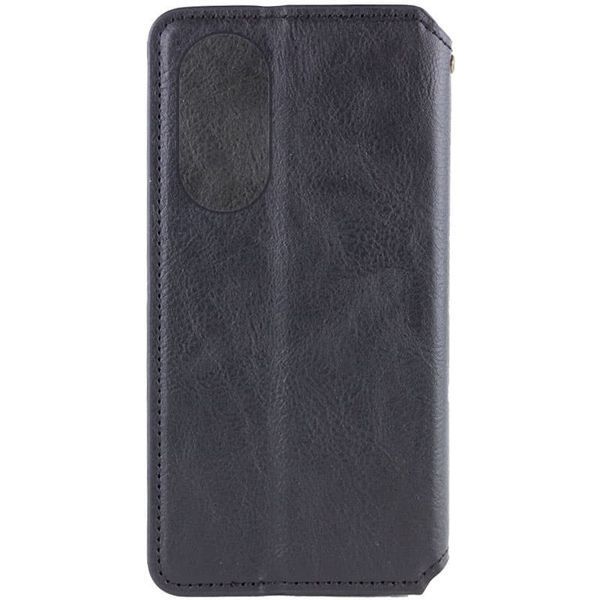 Шкіряний чохол-книжка GETMAN Cubic для Oppo A58 4G Чорний 555-01782 фото
