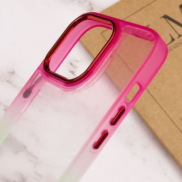 Чохол TPU+PC Fresh sip series для Apple iPhone 13 Pro (6.1") Салатовий / Рожевий 777-06713 фото