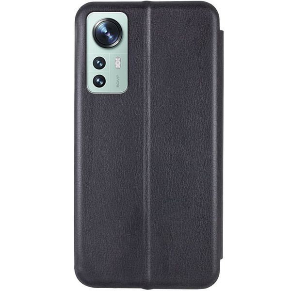Шкіряний чохол-книжка Classy для Xiaomi 12 Lite Чорний 777-03618 фото