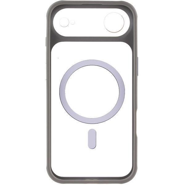 Чохол TPU+PC GETMAN Moon Clear with MagSafe для Apple iPhone 17 Air (6.5") Grey 656-08408 фото