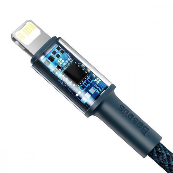 Кабель Baseus High Density Braided Type-C to Lightning PD 20W (1m) White CATLGD-02 фото