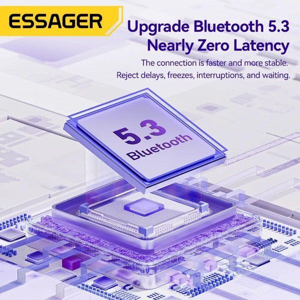 Наушники ESSAGER (цветная коробка) Shining TWS Bluetooth earphones White 656-00902 фото