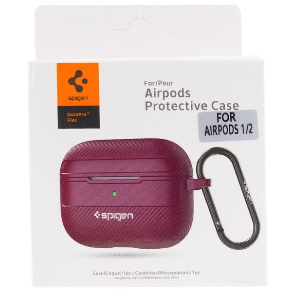 Футляр SGP Shockproof для навушників Airpods 1/2 Plum 203-00333 фото