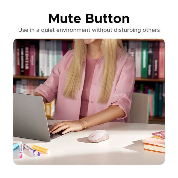 Манипулятор мышь бездротова UGREEN M331 Multi-mode Wireless Mouse Purple UGR-65626 фото