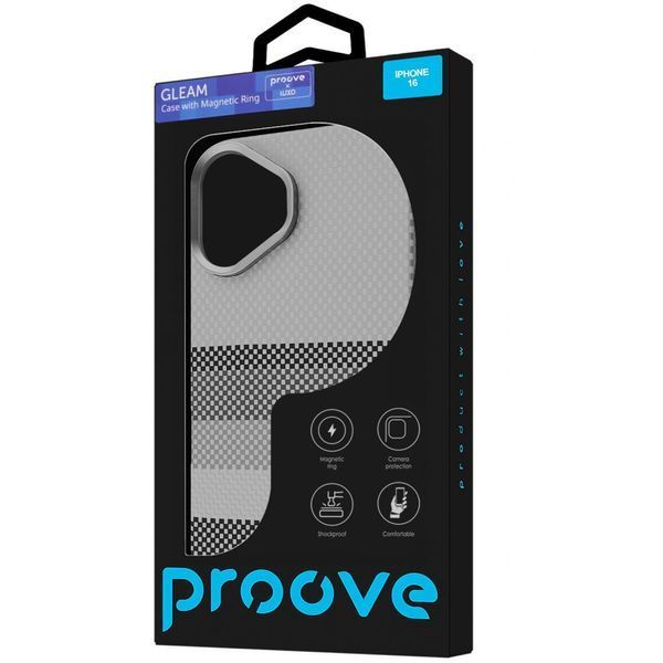 Чохол Proove Gleam Case with Magnetic Ring iPhone 17 White Borders 656-04808 фото