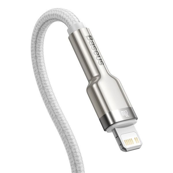 Кабель Baseus Cafule Series Metal Data Cable Type-C to iP PD 20W 2m White CATLJK-B02 фото