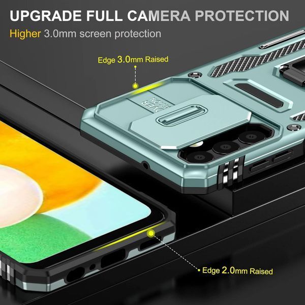 Ударостійкий чохол Camshield Army Ring для Samsung Galaxy A23 4G Light Green 777-05147 фото