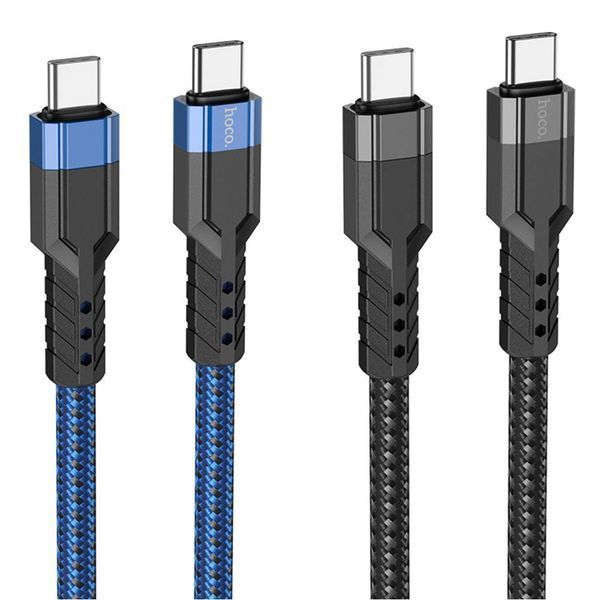 Кабель USB Hoco U110 60W Type-C to Type-C 1.2m Чорний 209-00329 фото
