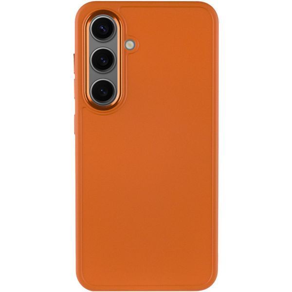 Чехол TPU Bonbon Metal Style для Samsung Galaxy S24 / S25 Papaya 555-02781 фото