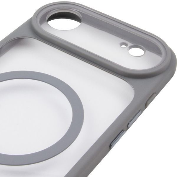 Чохол TPU+PC GETMAN Moon Clear with MagSafe для Apple iPhone 17 Air (6.5") Grey 656-08408 фото