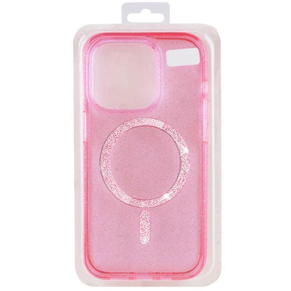 Чохол TPU Eclipse Sparkle (MagFit) для Apple iPhone 12 Pro / 12 (6.1") Pink 214-03798 фото