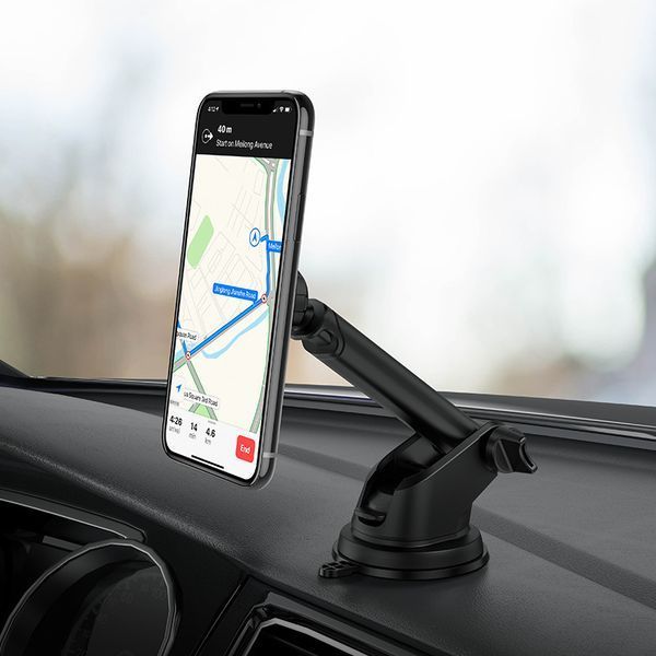Автотримач для телефона HOCO CA67 Sagittarius series stretch magnetic car holder Black 6931474725455 фото