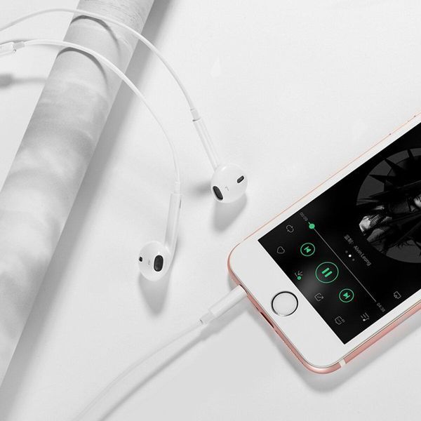 Навушники HOCO M101 Crystal joy wire-controlled earphones with microphone White 656-03930 фото
