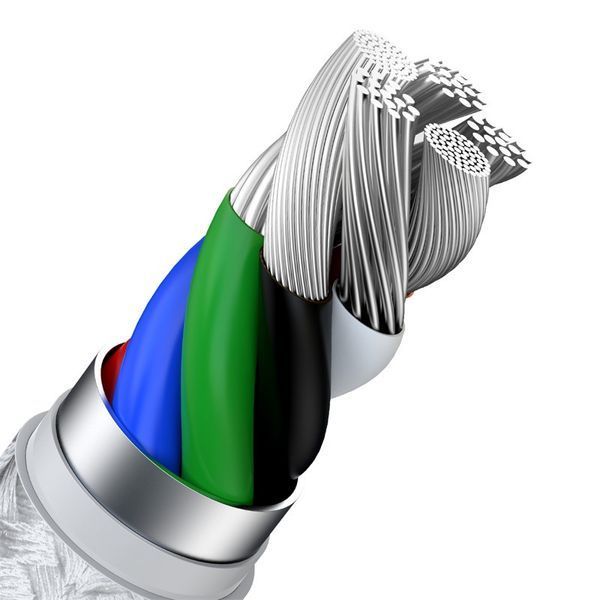 Кабель Baseus Cafule Series Metal Data Cable Type-C to iP PD 20W 2m White CATLJK-B02 фото