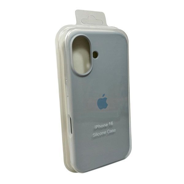 Силиконовый чехол для iPhone 16 Sierra Blue 666-01188 фото