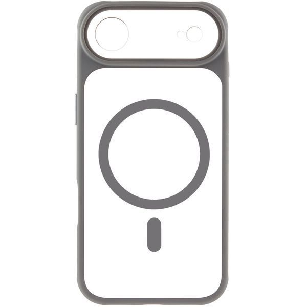 Чохол TPU+PC GETMAN Moon Clear with MagSafe для Apple iPhone 17 Air (6.5") Grey 656-08408 фото