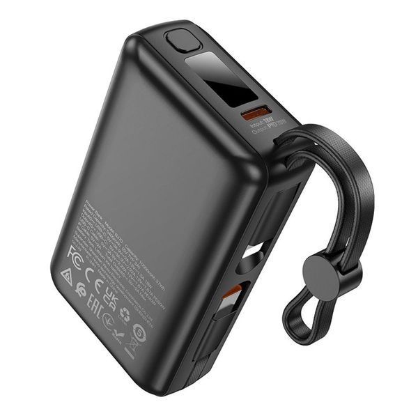 Power Bank Borofone BJ70 Source dual PD20W with cable 10000 mAh Чорний 656-03278 фото