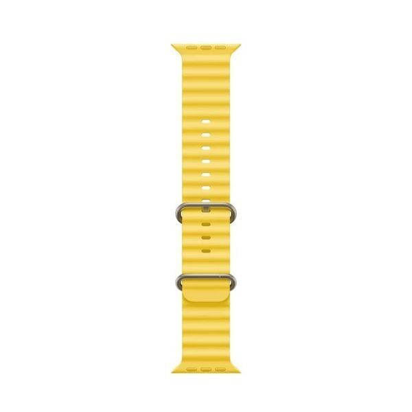 Силіконовий рифлений ремінець Ocean для Apple Watch 38/40/41 mm Жовтий 212-00486 фото