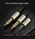 Аудіокабель UGREEN AV126 3.5mm TRS to Dual 6.35mm TS Audio Cable 2m (Gray)(UGR-10615) UGR-10615 фото 3