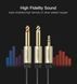 Аудіокабель UGREEN AV126 3.5mm TRS to Dual 6.35mm TS Audio Cable 2m (Gray)(UGR-10615) UGR-10615 фото 4