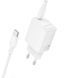 Сетевое зарядное устройство с кабелем BOROFONE BN26 Fuente single-port PD20W charger set (C to C) (EU) White 6941991120251 фото 3