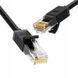 Сетевой кабель UGREEN NW102 Cat 6 U/UTP Lan Flat Cable 2m (Black)(UGR-50174) UGR-50174 фото 1