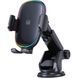 Держатель для мобильного Usams US-CD187 15W Wireless Charging Car Holder With Colorful Light 656-00508 фото 1