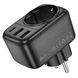 Мережевий фільтр BOROFONE BAC14 Wide 1-socket wall outlet (1C2A) (EU/GER) Black 656-03213 фото 4