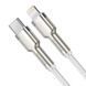 Кабель Baseus Cafule Series Metal Data Cable Type-C to iP PD 20W 2m White CATLJK-B02 фото 3