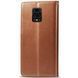 Кожаный чехол-книжка GETMAN Gallant (PU) для Xiaomi Redmi Note 9s / Note 9 Pro / Note 9 Pro Max Brown 777-06563 фото 4