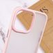 TPU+PC чохол Metal Buttons для Apple iPhone 14 Pro Max (6.7") Рожевий 777-08289 фото 6