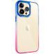 Чехол TPU+PC Fresh sip series для Apple iPhone 14 Pro (6.1") Розовый / Синий 777-06663 фото 1