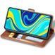 Кожаный чехол-книжка GETMAN Gallant (PU) для Xiaomi Redmi Note 9s / Note 9 Pro / Note 9 Pro Max Brown 777-06563 фото 3