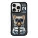 Чохол TPU+PC Nimmy 3D with Metal Buttons для iPhone 16 Pro Dog Black 656-02545 фото 1