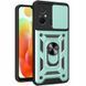 Ударостійкий чохол Camshield Serge Ring для Xiaomi Redmi 12C Green 777-04509 фото 1