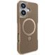 TPU+PC чохол Metal Buttons with MagSafe Carbon Ring для Apple iPhone 16 (6.1") Gold 777-08088 фото 1