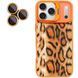 Чехол TPU+PC Wild Leopard with MagSafe and Lens для Apple iPhone 17 Pro (6.3") Orange 656-08232 фото 4