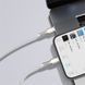 Кабель Baseus Cafule Series Metal Data Cable Type-C to iP PD 20W 2m White CATLJK-B02 фото 8