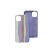 Силіконовий чохол Rainbow для iPhone 12/12 Pro Mist Blue/Blue 888-00106 фото