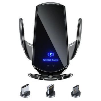 Holder с беспроводной зарядкой Q3 Smart Sensor Black 201-00129 фото