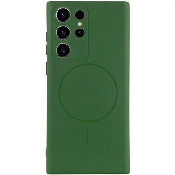 Чехол Silicone Cover Lakshmi Full Camera with MagFit для Samsung Galaxy S25 Ultra Зеленый 555-01987 фото