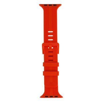 Ремешок для Apple Watch Band Silicone Shine 42/44/45/49mm Orange Red 212-02078 фото