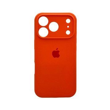 Силиконовый чехол с закрытой камерой для iPhone 17 Pro Orange 666-04282 фото