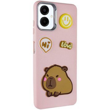 Чехол TPU Leather Toys для Samsung Galaxy A06 Capybara / Pink 555-00940 фото