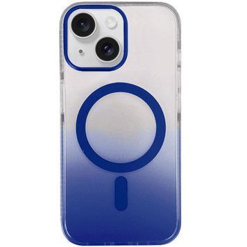 Чехол TPU+PC Phantom with MagSafe для Apple iPhone 15 (6.1") Blue 555-02982 фото