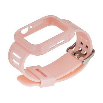 Ремешок для Apple Watch Band Silicone Shine + Protect Case 44mm Pink 212-01131 фото